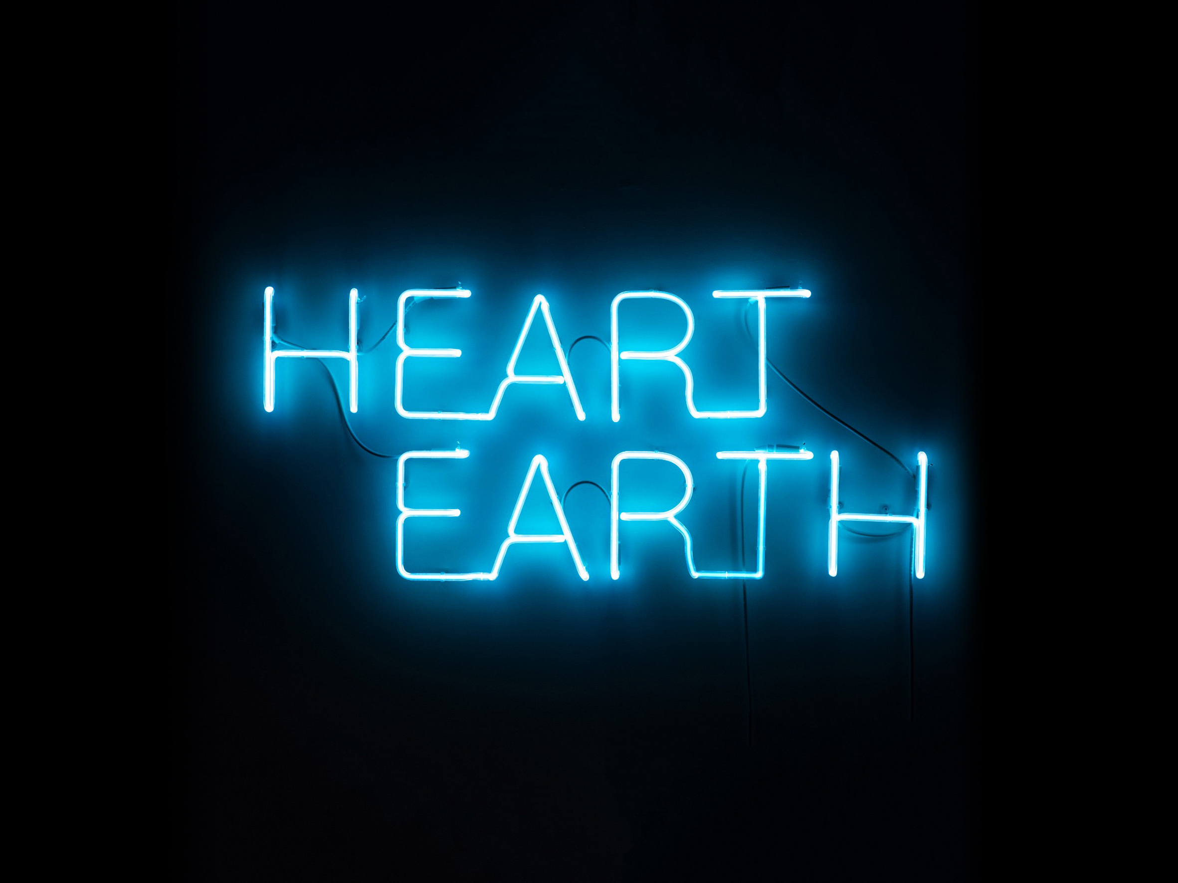 ZEROOTTOUNO, Heart-Earth, 2019, neon, 66x31x1 cm
