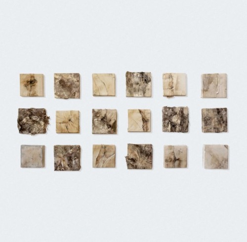 Eva Fruci, Memorie dal sottosuolo, 2024, Filo su tessuto, 16x16cm